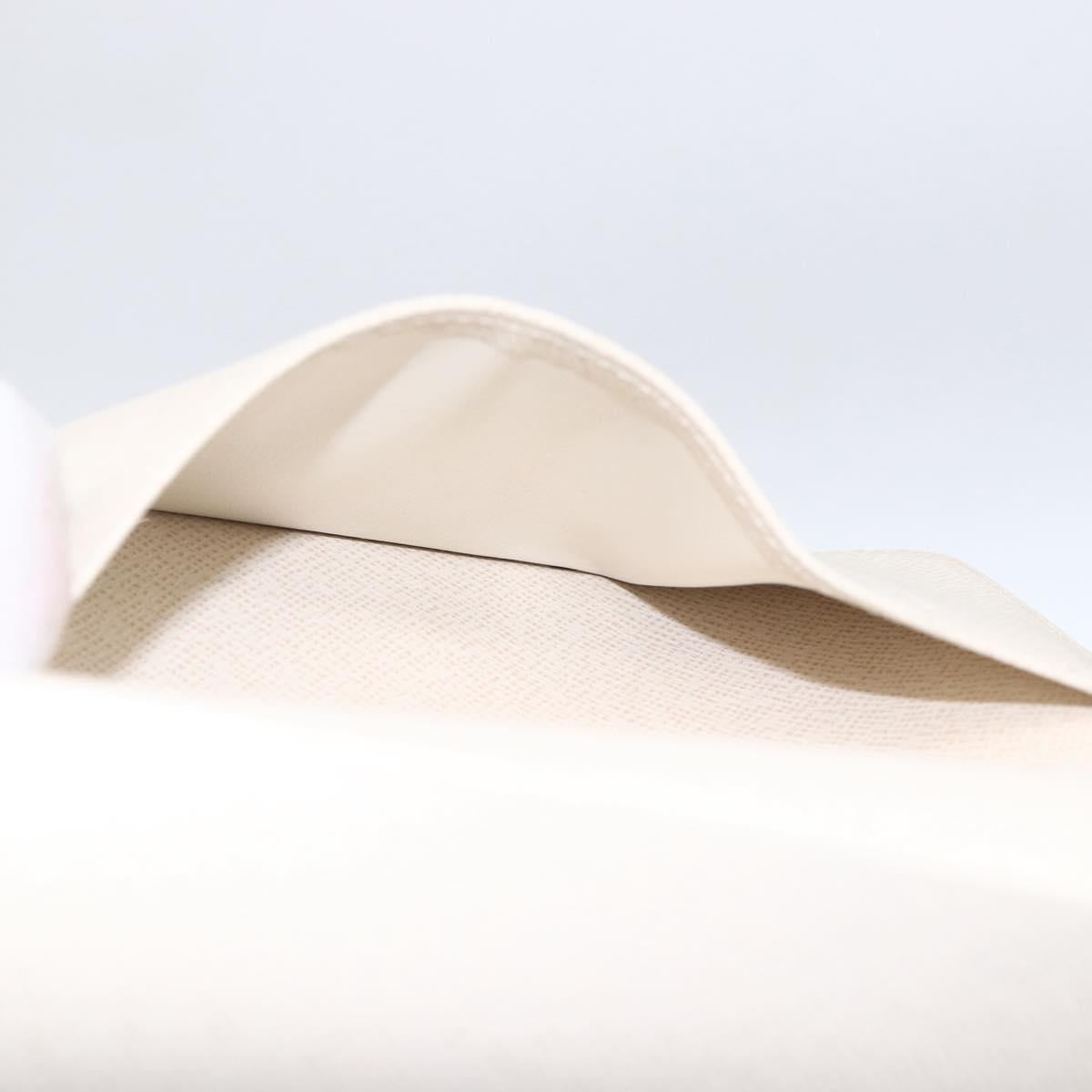 LOUIS VUITTON Epi Agenda PM Day Planner Cover White Yvoire R2005J Auth bs33692