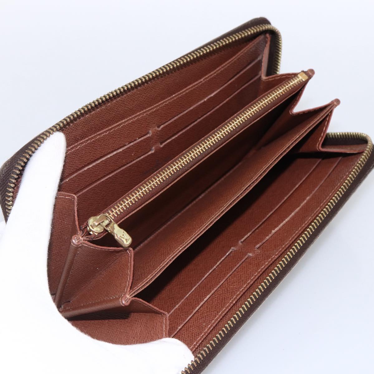 LOUIS VUITTON Monogram Zippy Wallet Long Wallet M42616 LV Auth bs33694