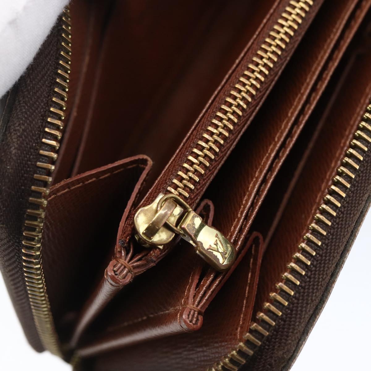 LOUIS VUITTON Monogram Zippy Wallet Long Wallet M42616 LV Auth bs33694
