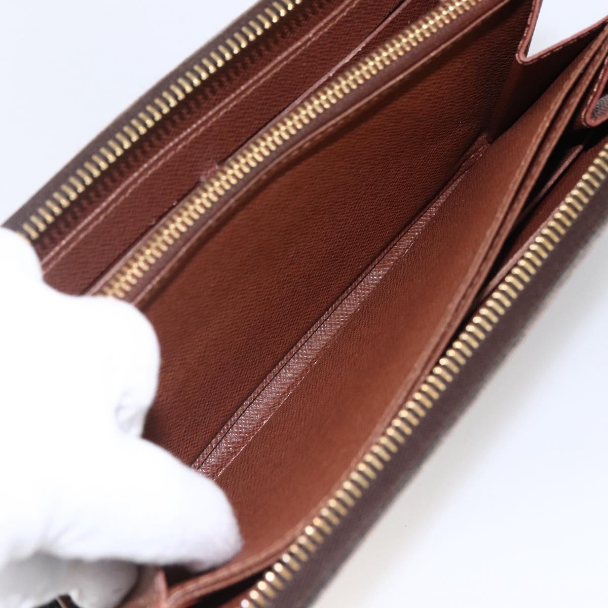 LOUIS VUITTON Monogram Zippy Wallet Long Wallet M42616 LV Auth bs33694
