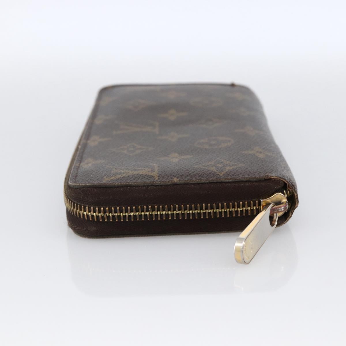 LOUIS VUITTON Monogram Zippy Wallet Long Wallet M42616 LV Auth bs33694