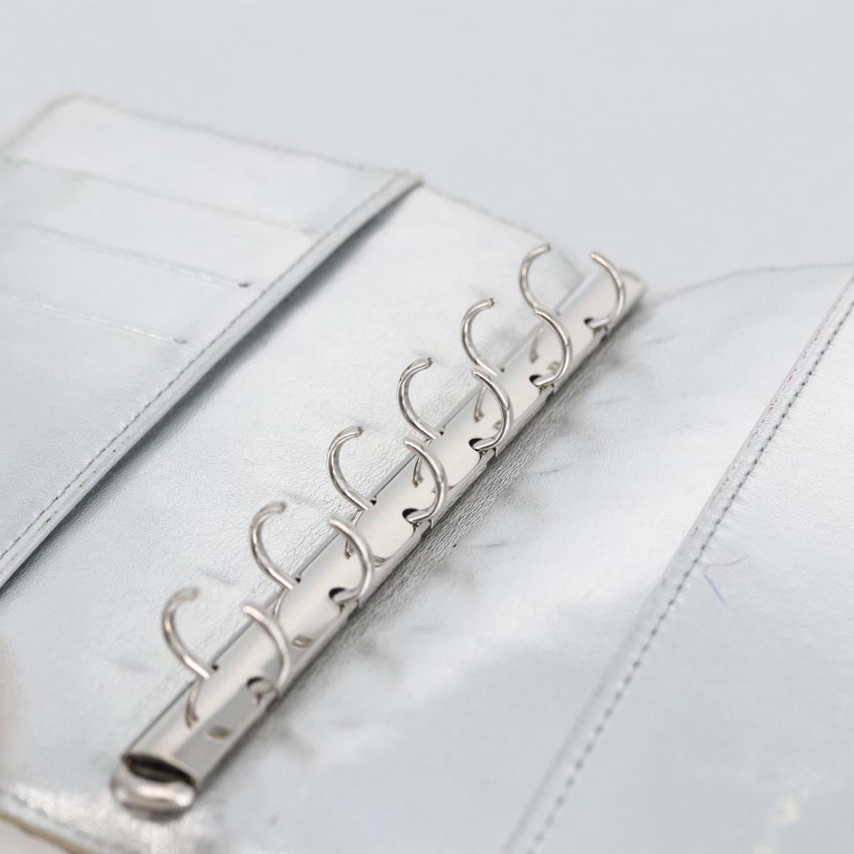 LOUIS VUITTON Monogram Miroir Agenda PM Day Cover Silver R20963 LV Auth bs33695