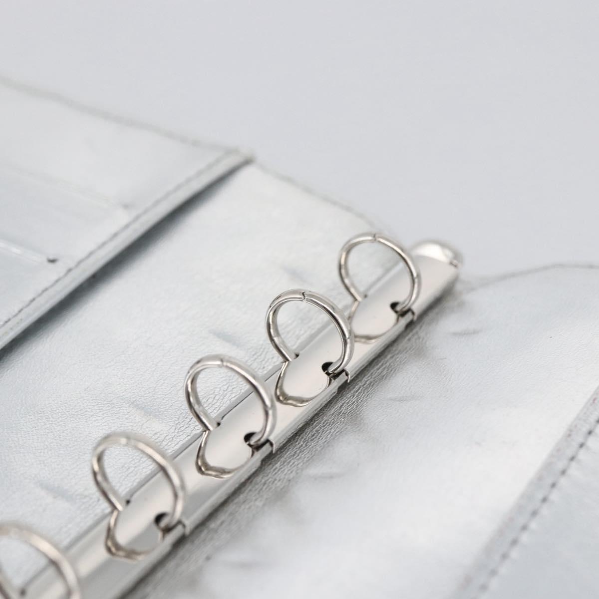 LOUIS VUITTON Monogram Miroir Agenda PM Day Cover Silver R20963 LV Auth bs33695