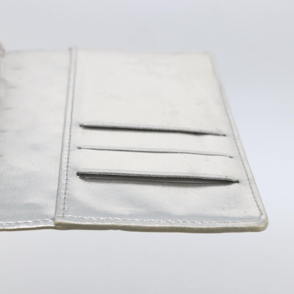 LOUIS VUITTON Monogram Miroir Agenda PM Day Cover Silver R20963 LV Auth bs33695