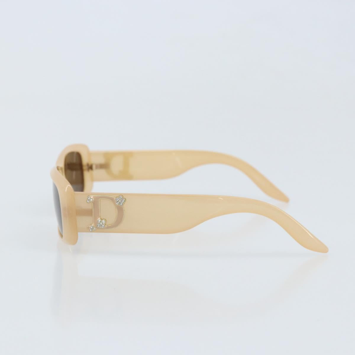 Christian Dior Sunglasses plastic Beige Auth bs33698
