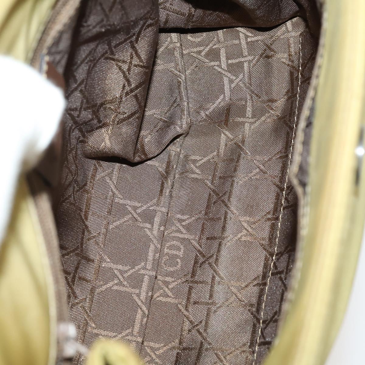Christian Dior Trotter Canvas Hand Bag Nylon 2 Set Green Navy Auth bs33699