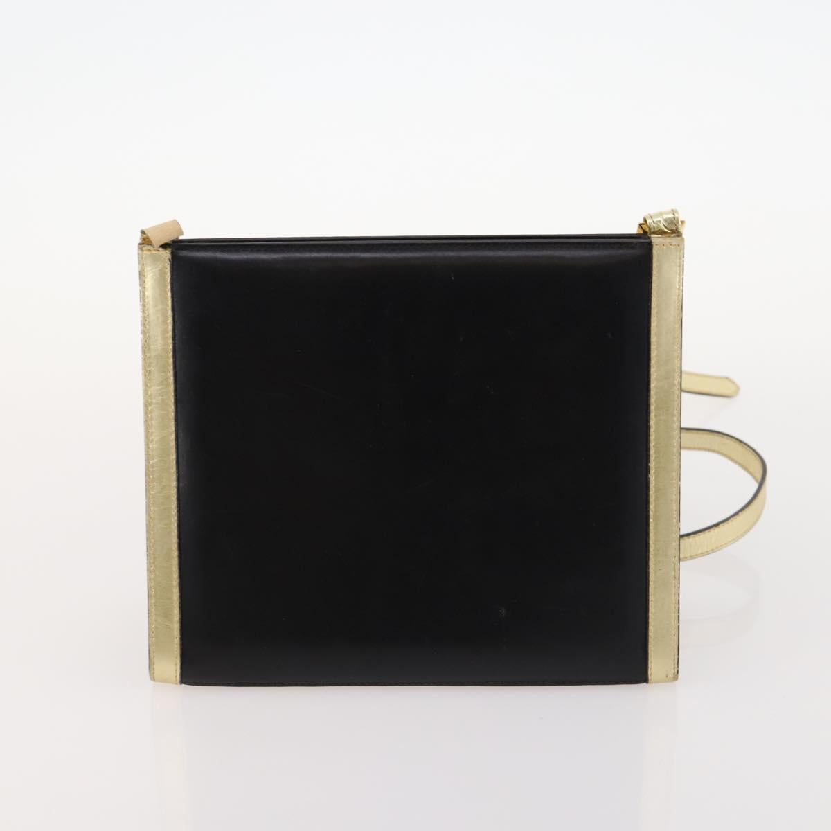 Salvatore Ferragamo Shoulder Bag Leather 2 Set Black Auth bs33700