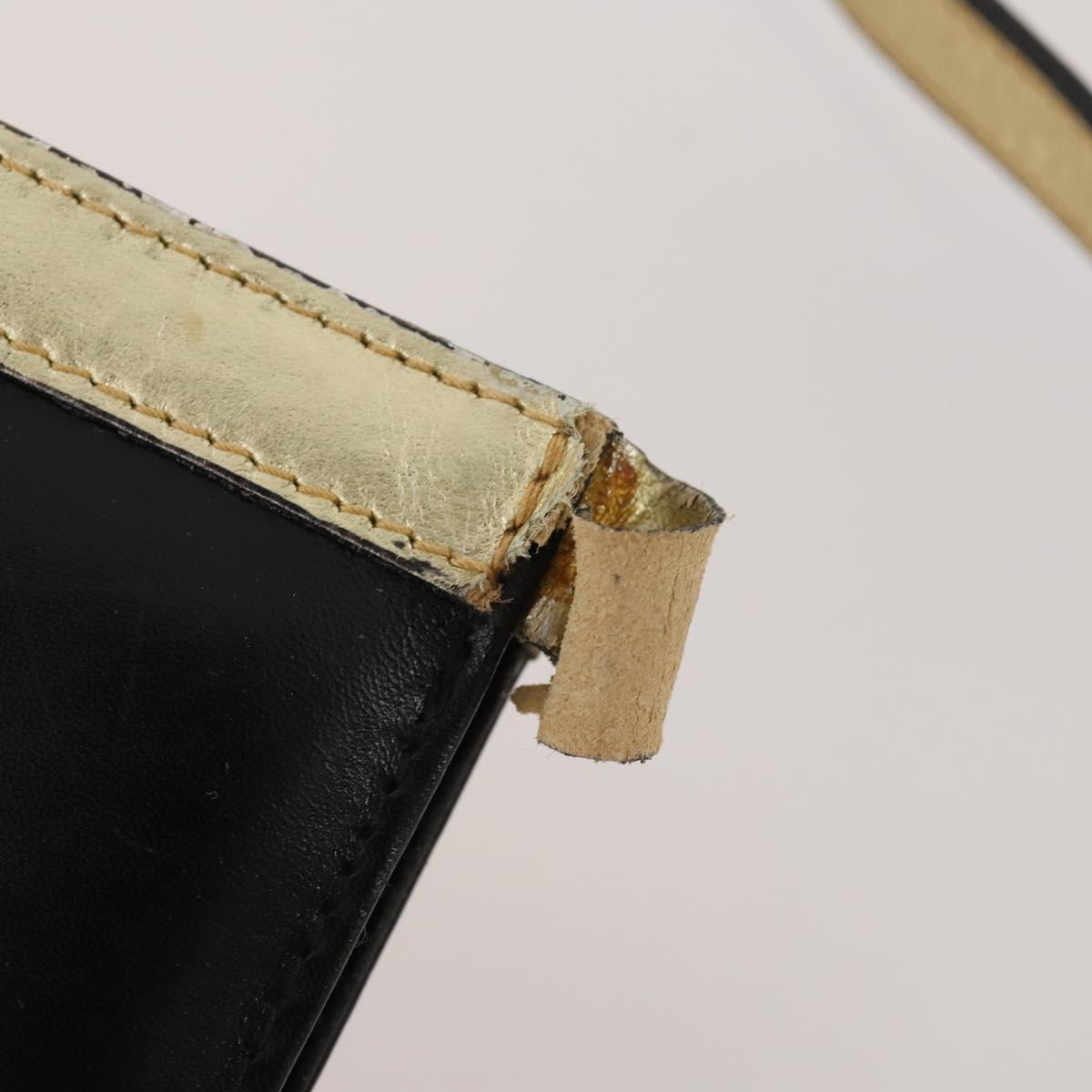 Salvatore Ferragamo Shoulder Bag Leather 2 Set Black Auth bs33700