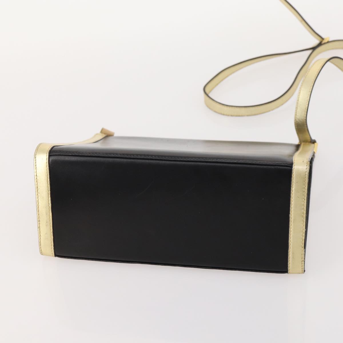 Salvatore Ferragamo Shoulder Bag Leather 2 Set Black Auth bs33700