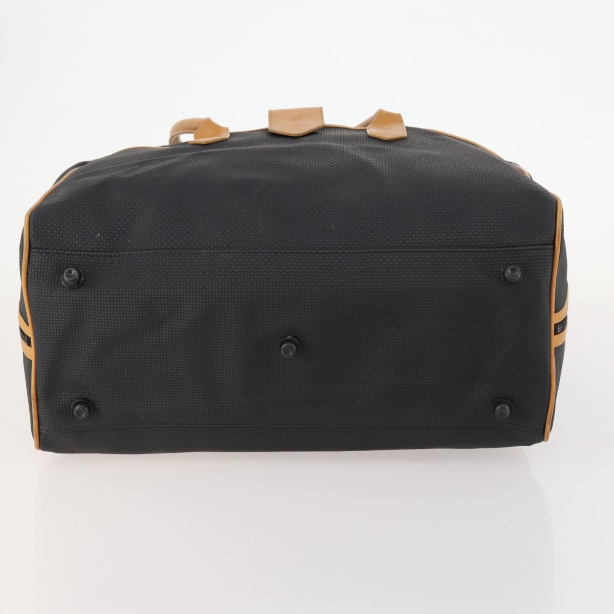 SAINT LAURENT Boston Bag PVC Black Auth bs33701