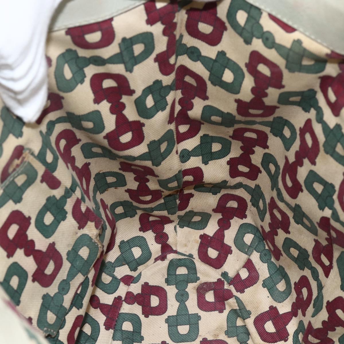 GUCCI GG Canvas Guccissima Tote Bag Leather Beige Gold 211982 Auth bs33709
