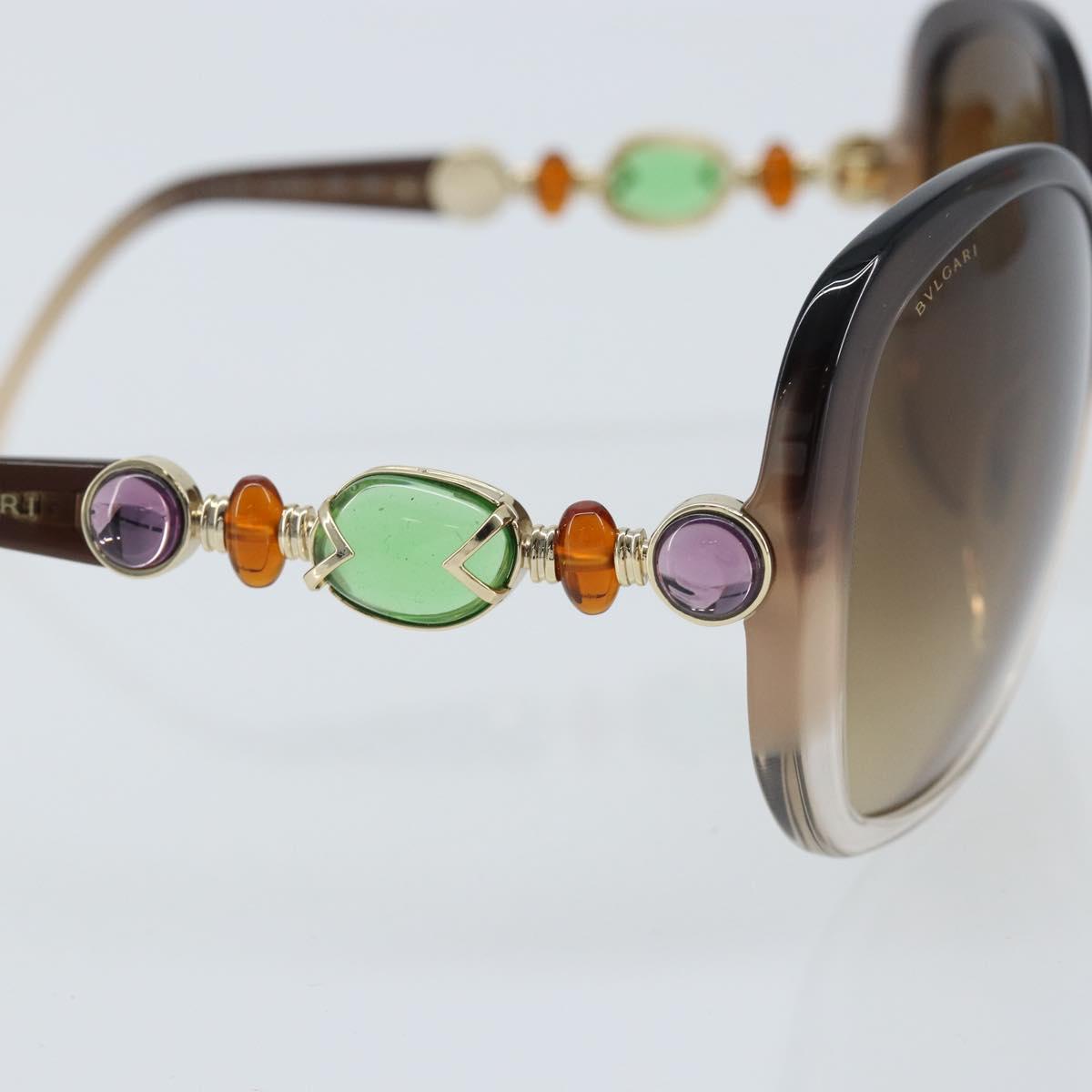 BVLGARI Sunglasses plastic Brown Auth bs33710