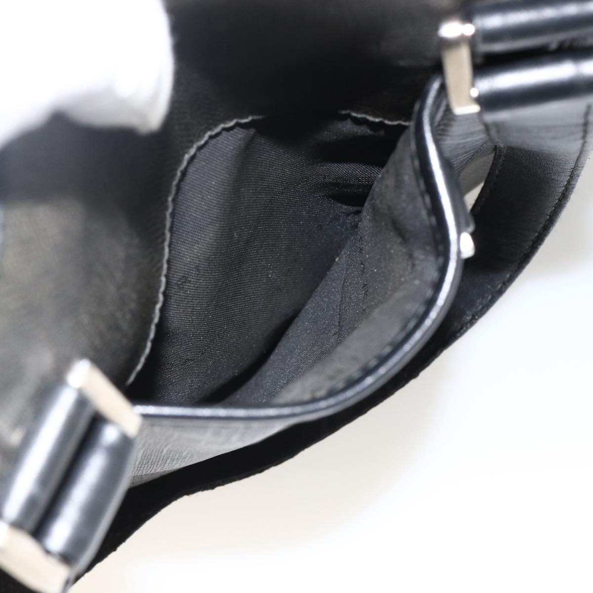 BVLGARI Tote Bag PVC Black Silver Auth bs33712