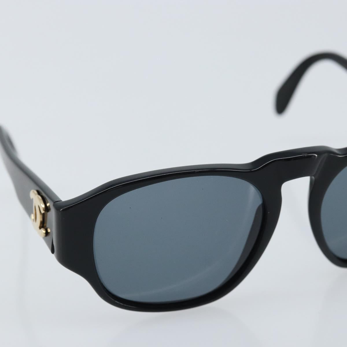 CHANEL Sunglasses plastic Black CC Auth bs33724