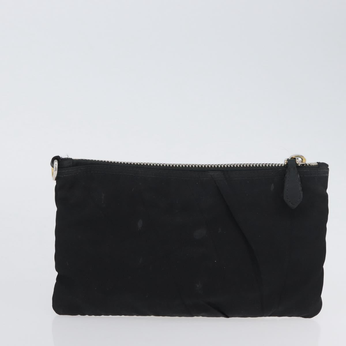PRADA Pouch Nylon 2 Set Khaki Black Auth bs33737