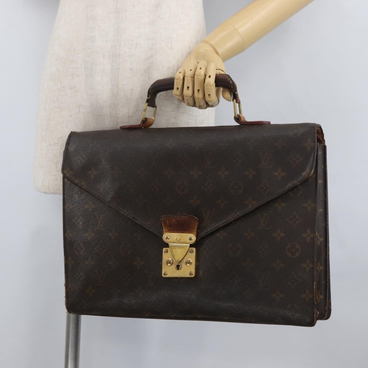 LOUIS VUITTON Monogram Serviette Conseiller Briefcase M53331 LV Auth bs33750