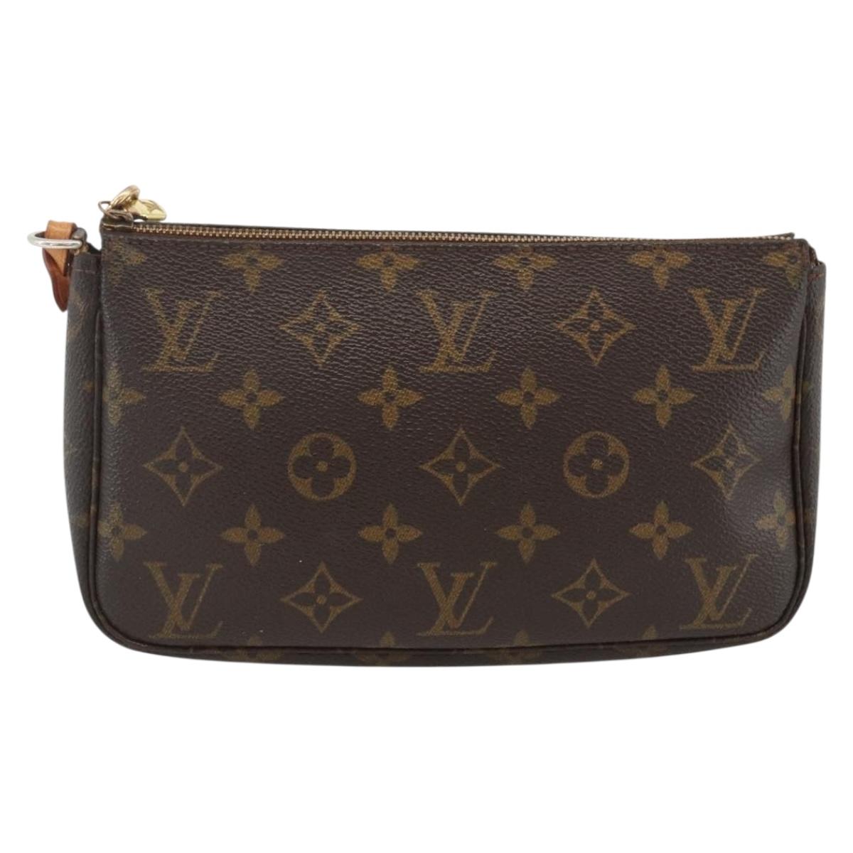 LOUIS VUITTON Monogram Pochette Accessoires Pouch M51980 LV Auth bs33751