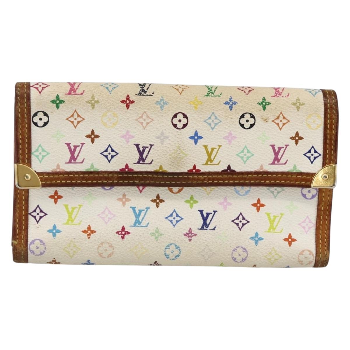 LOUIS VUITTON Multicolor Porte Tresor International Wallet M92659 Auth bs33784