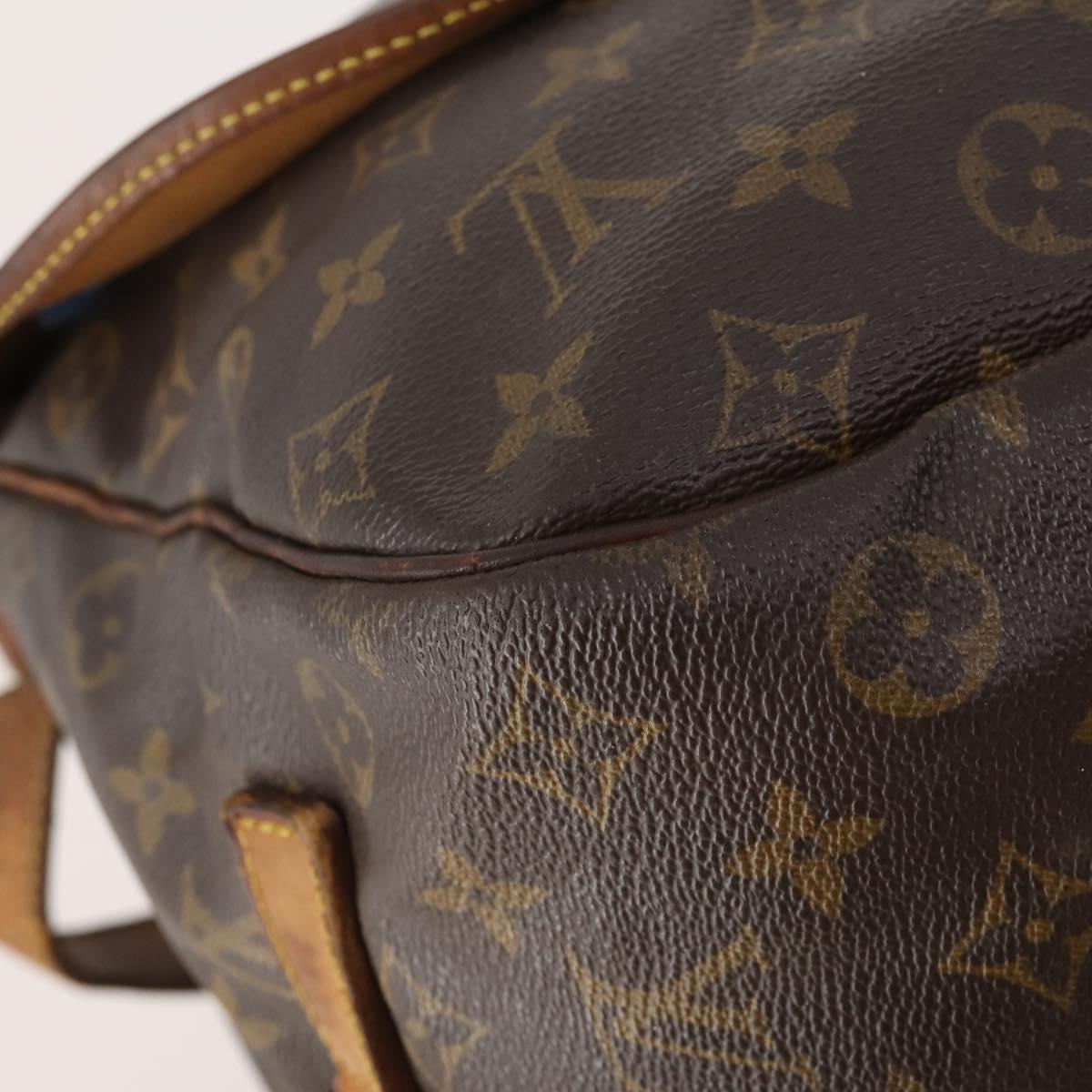 LOUIS VUITTON Monogram Saumur 35 Shoulder Bag M42254 LV Auth bs33791