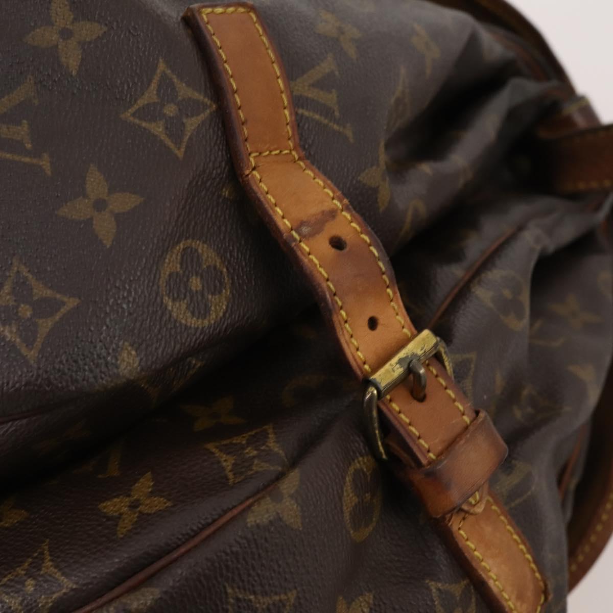 LOUIS VUITTON Monogram Saumur 35 Shoulder Bag M42254 LV Auth bs33791