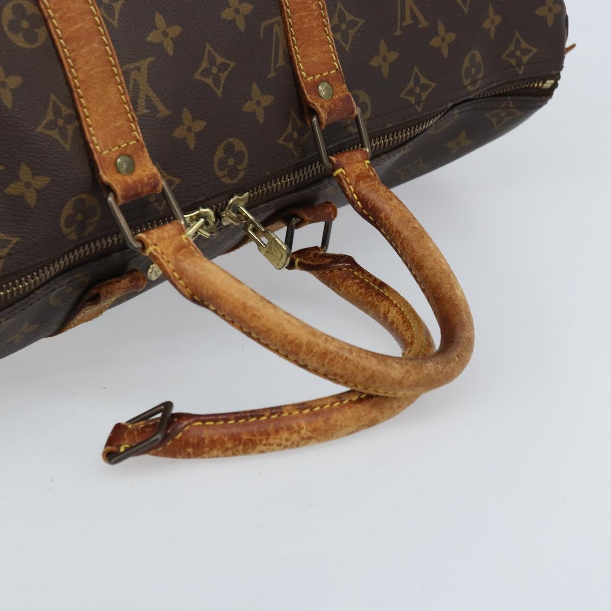LOUIS VUITTON Monogram Keepall 45 Boston Bag M41428 LV Auth bs33797