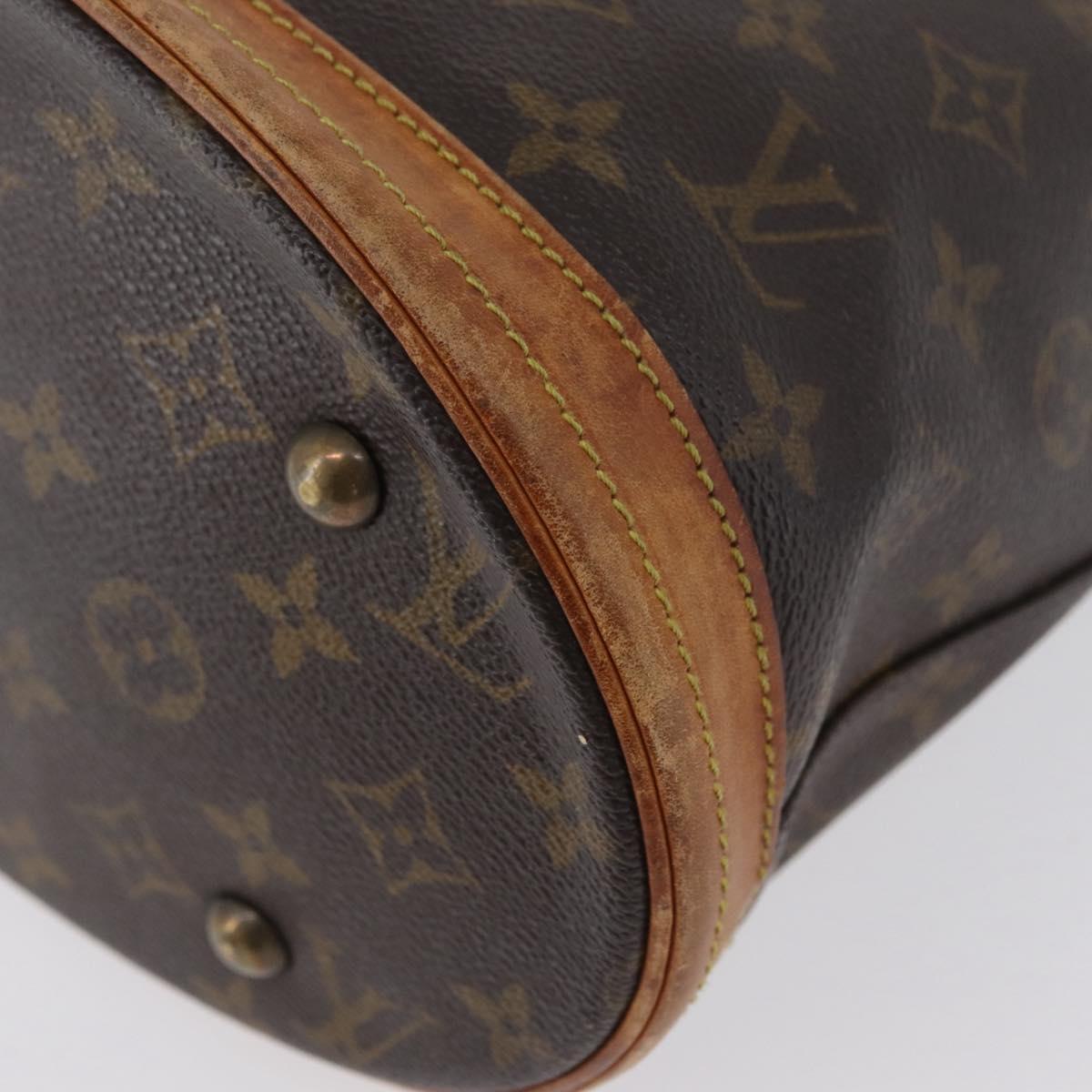 LOUIS VUITTON Monogram Bucket PM Shoulder Bag M42238 LV Auth bs33798