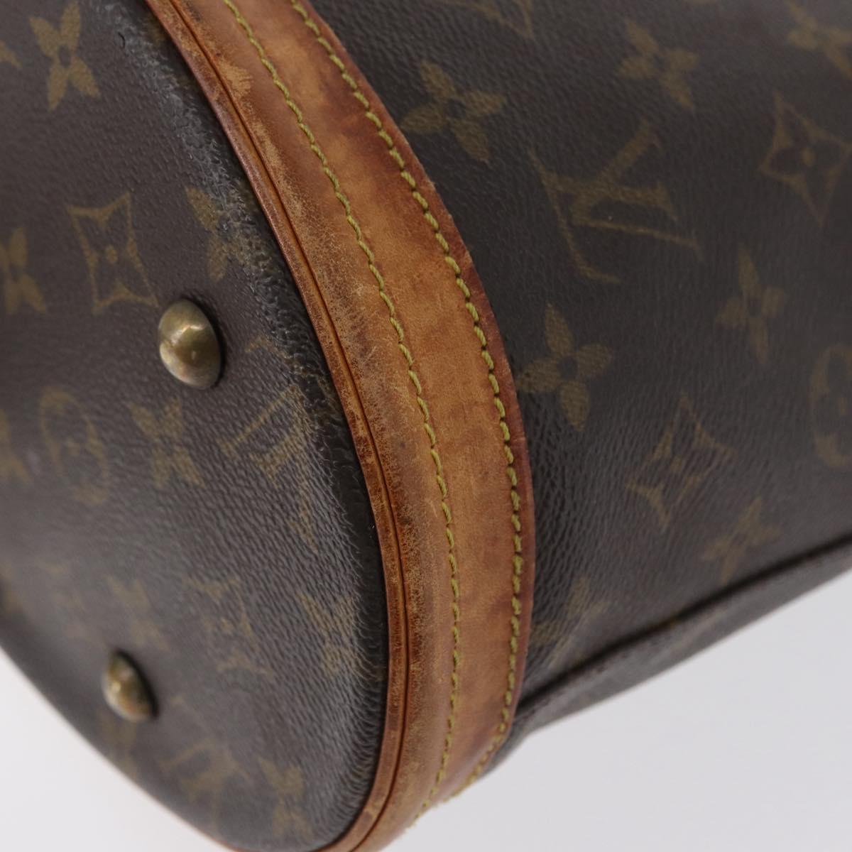 LOUIS VUITTON Monogram Bucket PM Shoulder Bag M42238 LV Auth bs33798