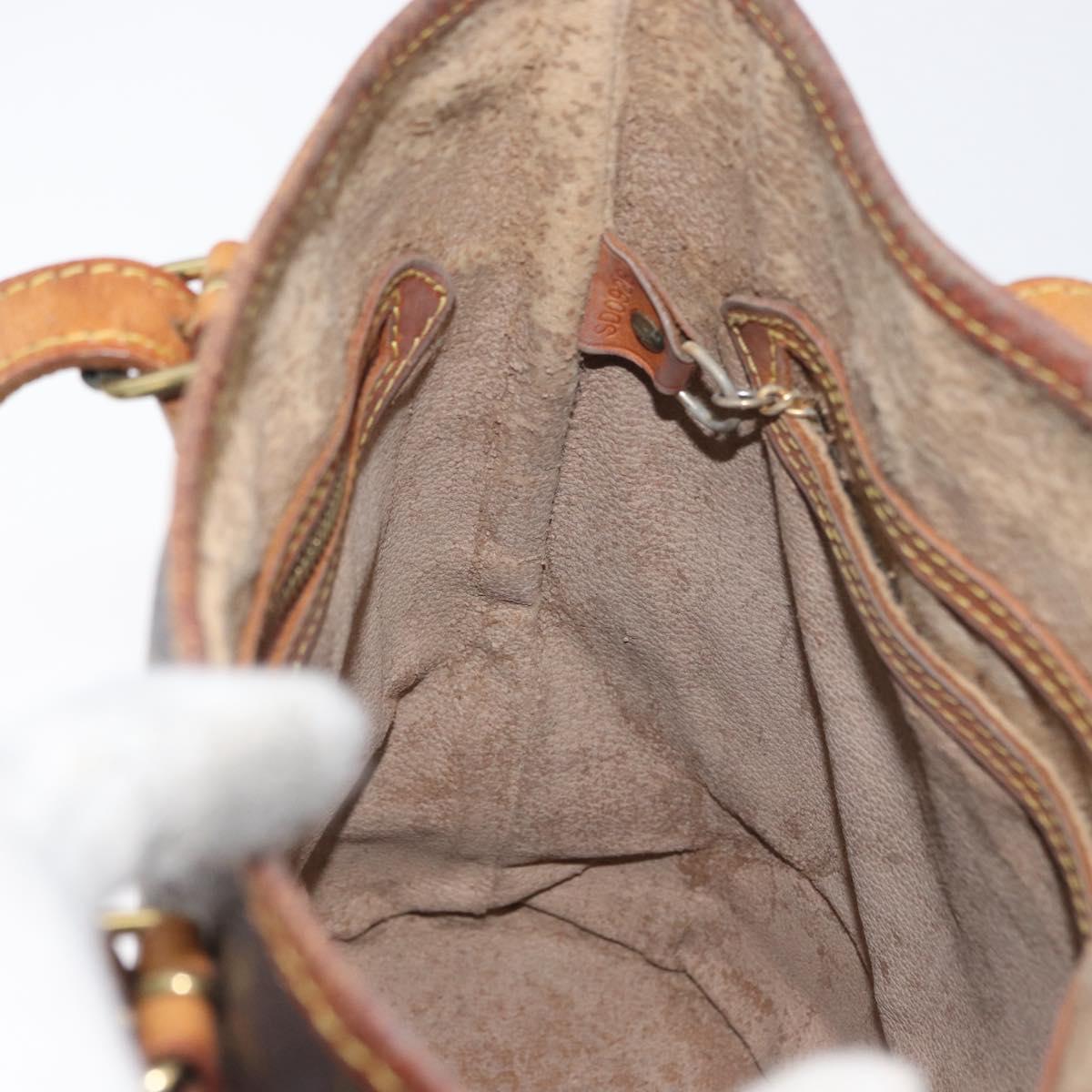 LOUIS VUITTON Monogram Bucket PM Shoulder Bag M42238 LV Auth bs33798