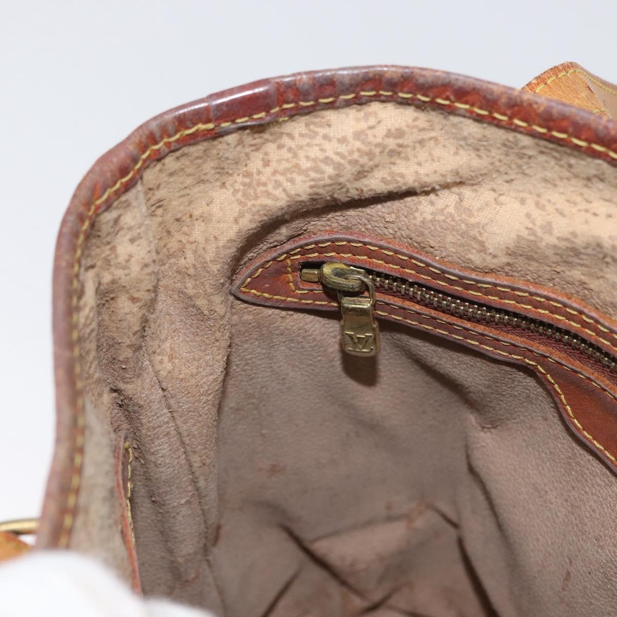 LOUIS VUITTON Monogram Bucket PM Shoulder Bag M42238 LV Auth bs33798