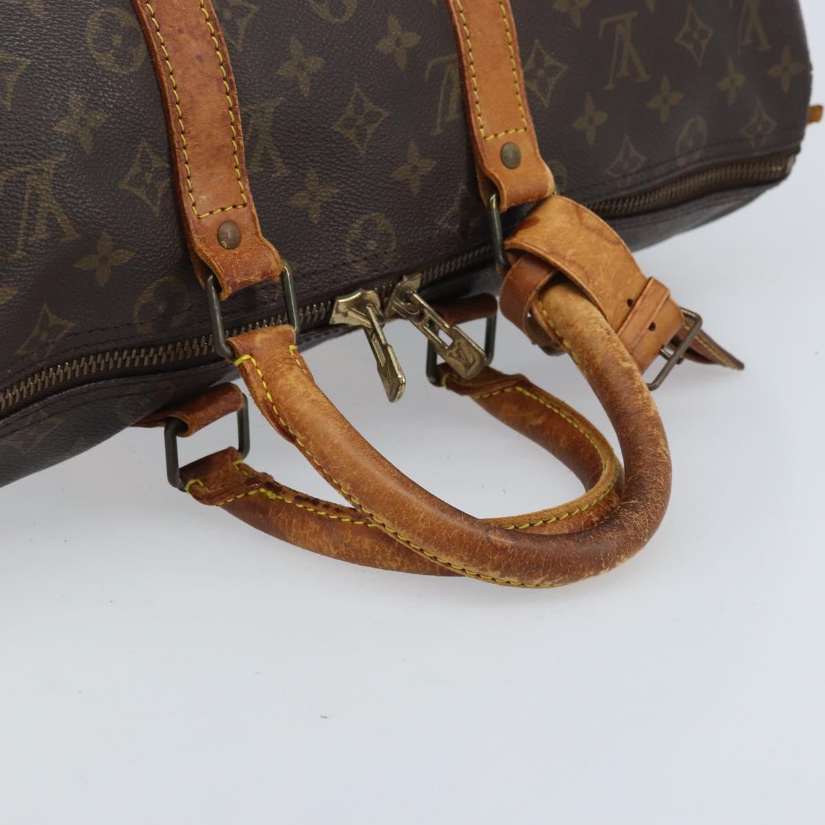 LOUIS VUITTON Monogram Keepall 45 Boston Bag M41428 LV Auth bs33799