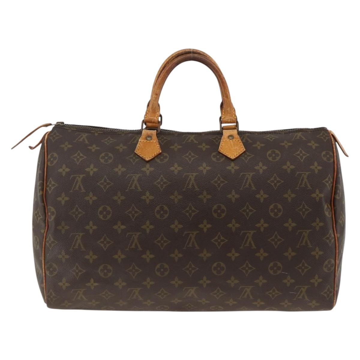 LOUIS VUITTON Monogram Speedy 40 Hand Bag M41522 LV Auth bs33801