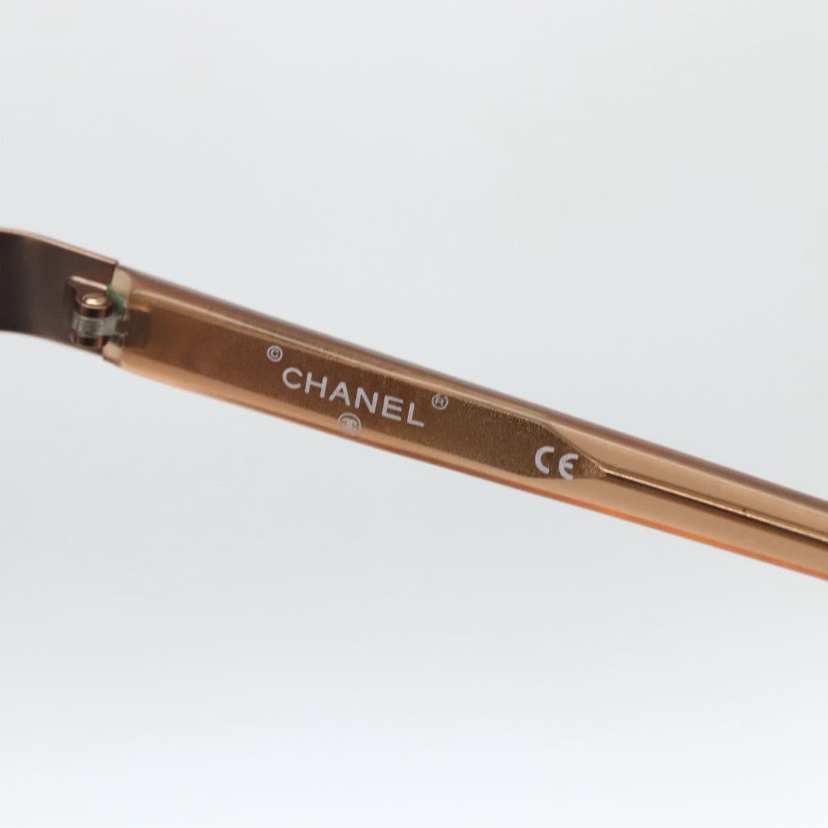 CHANEL Sunglasses plastic Bronze CC Auth bs33807