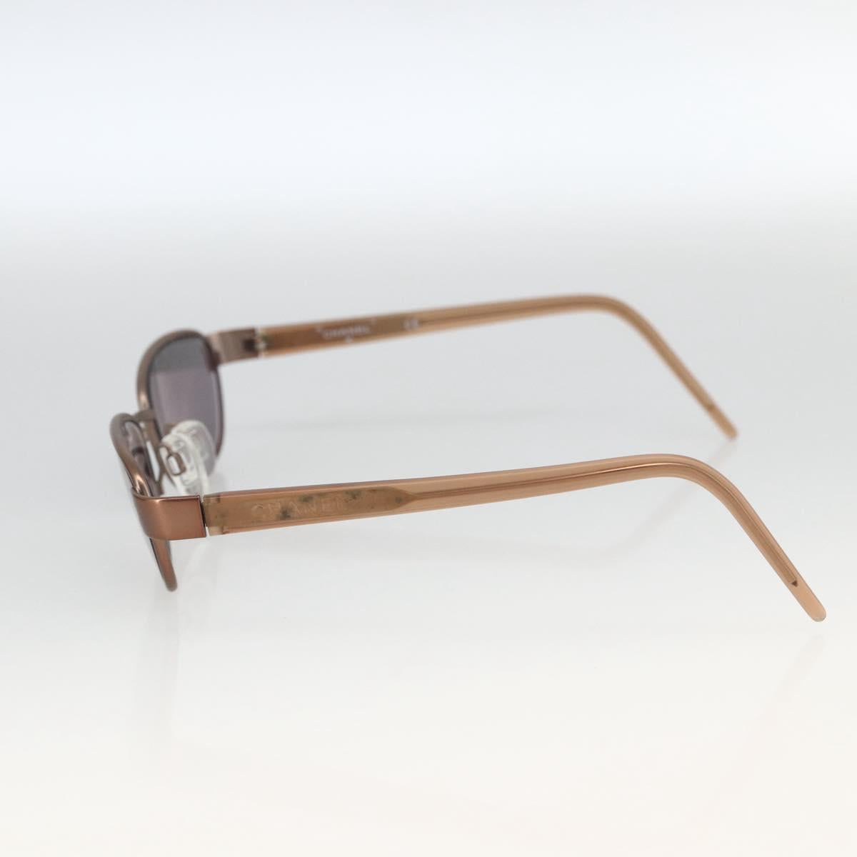 CHANEL Sunglasses plastic Bronze CC Auth bs33807