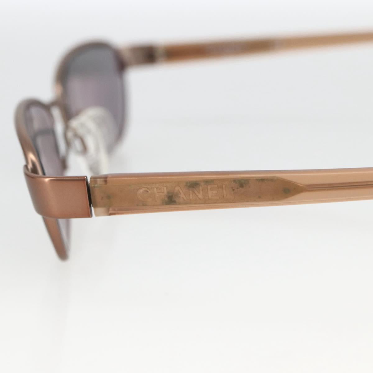 CHANEL Sunglasses plastic Bronze CC Auth bs33807