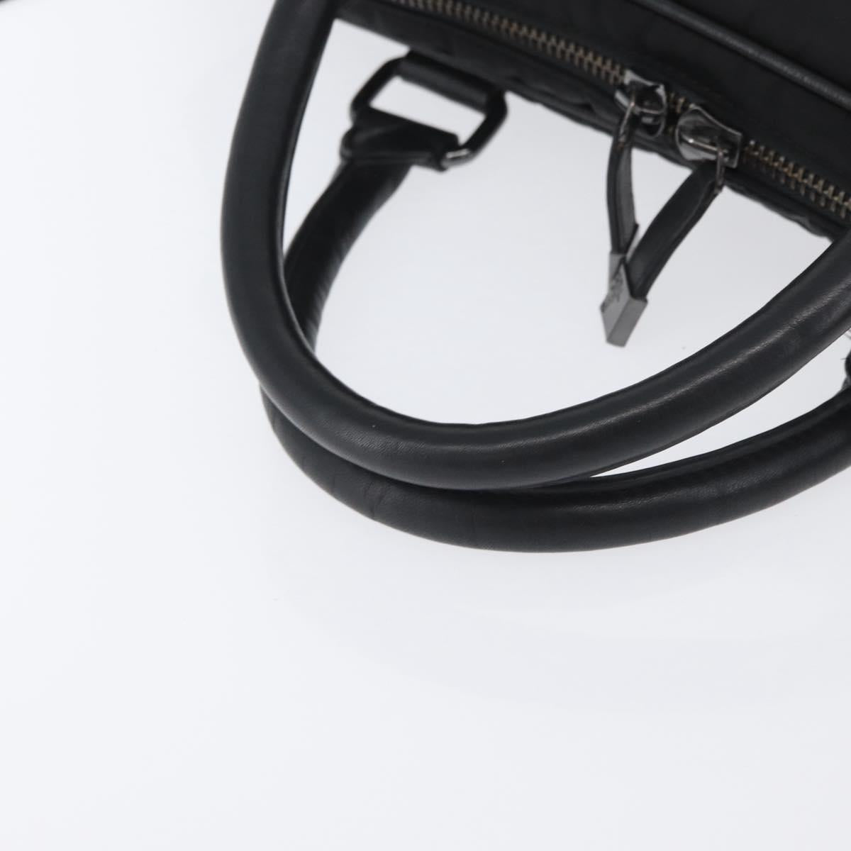 VERSACE Hand Bag Nylon 2way Black Auth bs33839