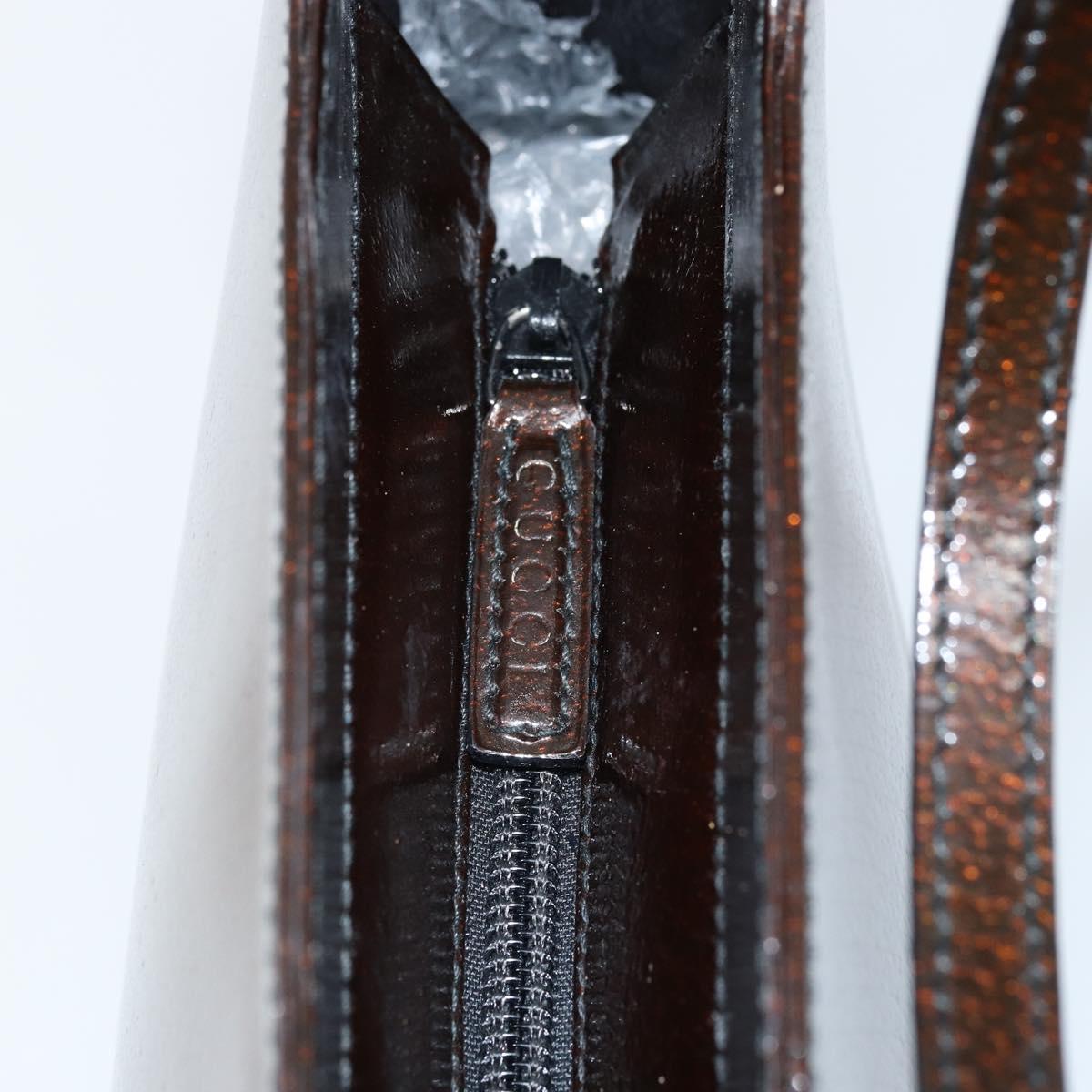 GUCCI Tote Bag Leather Brown 001 2058 3021 Auth bs33849