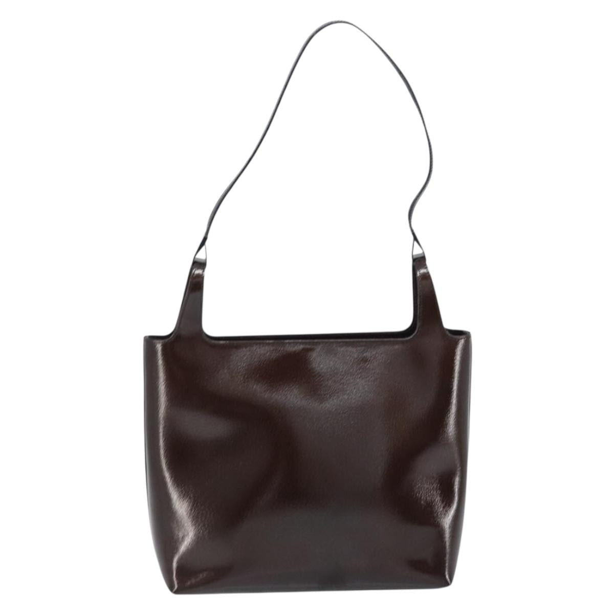 GUCCI Tote Bag Leather Brown 001 2058 3021 Auth bs33849