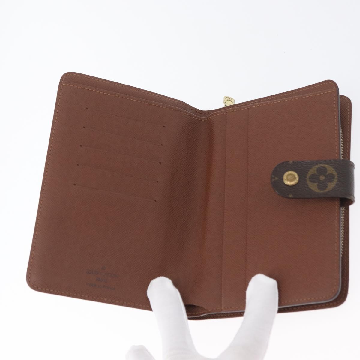 LOUIS VUITTON Monogram Porto Papie Zip Wallet M61207 LV Auth bs33861