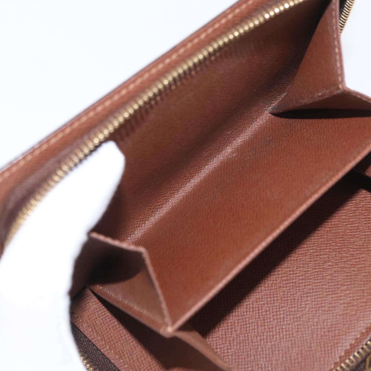 LOUIS VUITTON Monogram Porto Papie Zip Wallet M61207 LV Auth bs33861