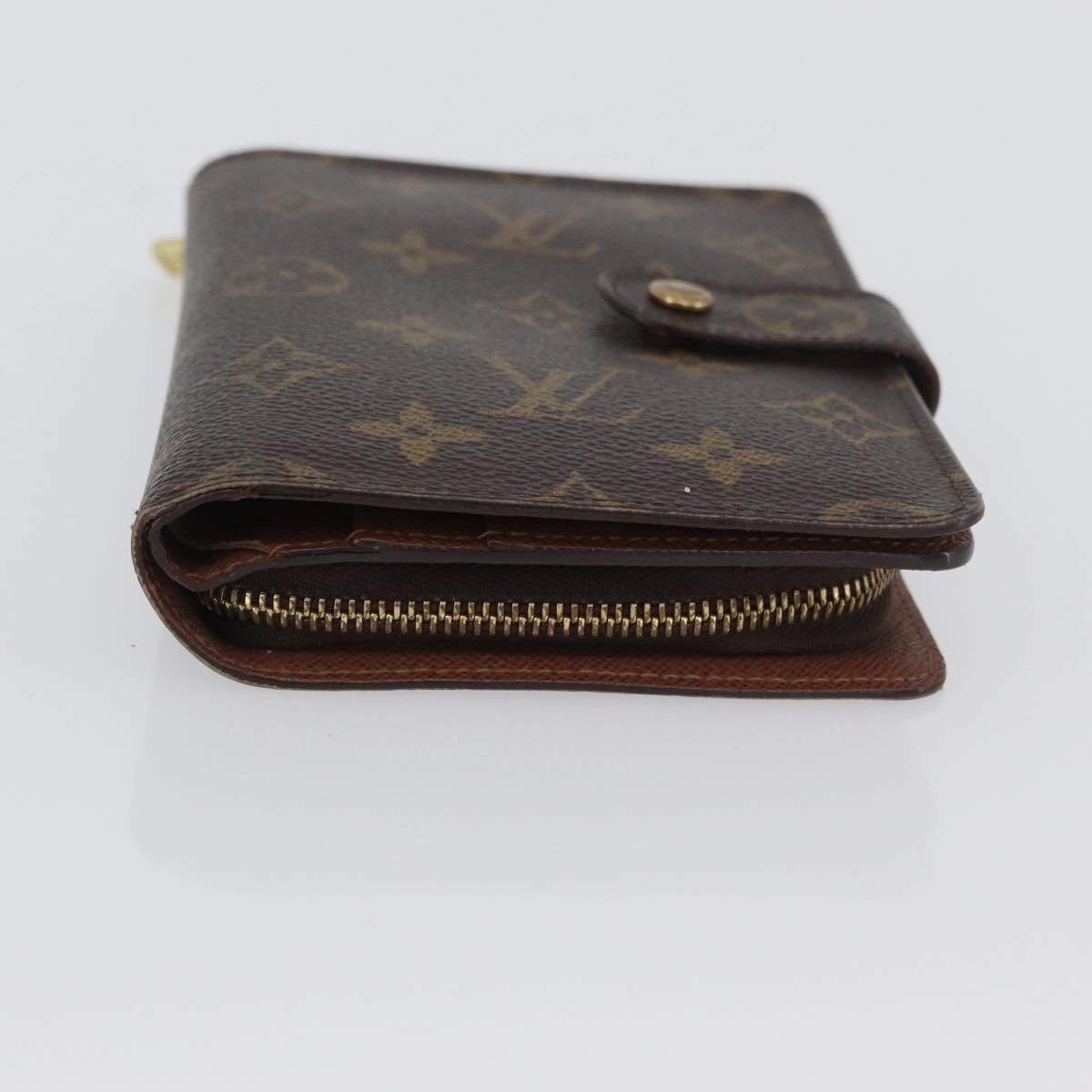 LOUIS VUITTON Monogram Porto Papie Zip Wallet M61207 LV Auth bs33861