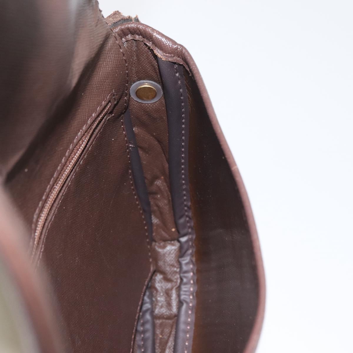 Burberrys Nova Check Shoulder Bag Canvas Brown Gold Auth bs33868