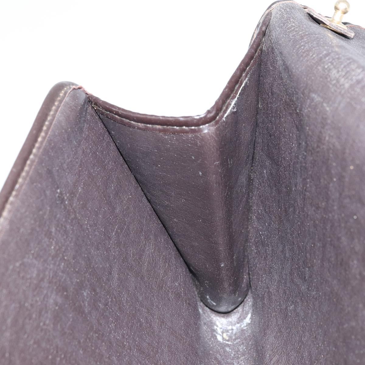 Christian Dior Trotter Canvas Shoulder Bag Brown Auth bs33870