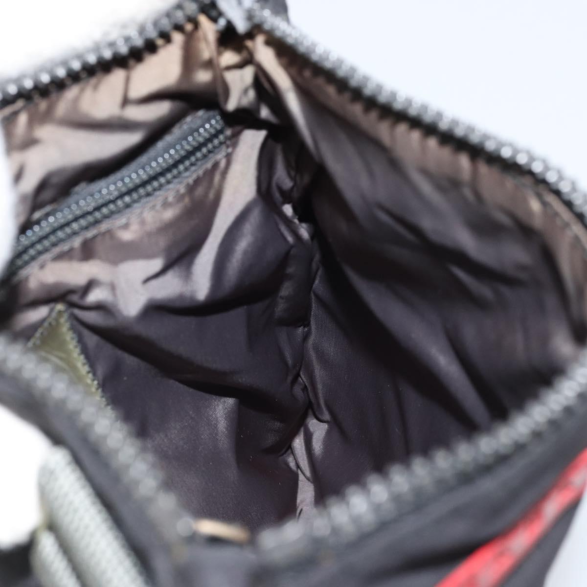 PRADA Sports Shoulder Bag Nylon Black Silver Auth bs33881
