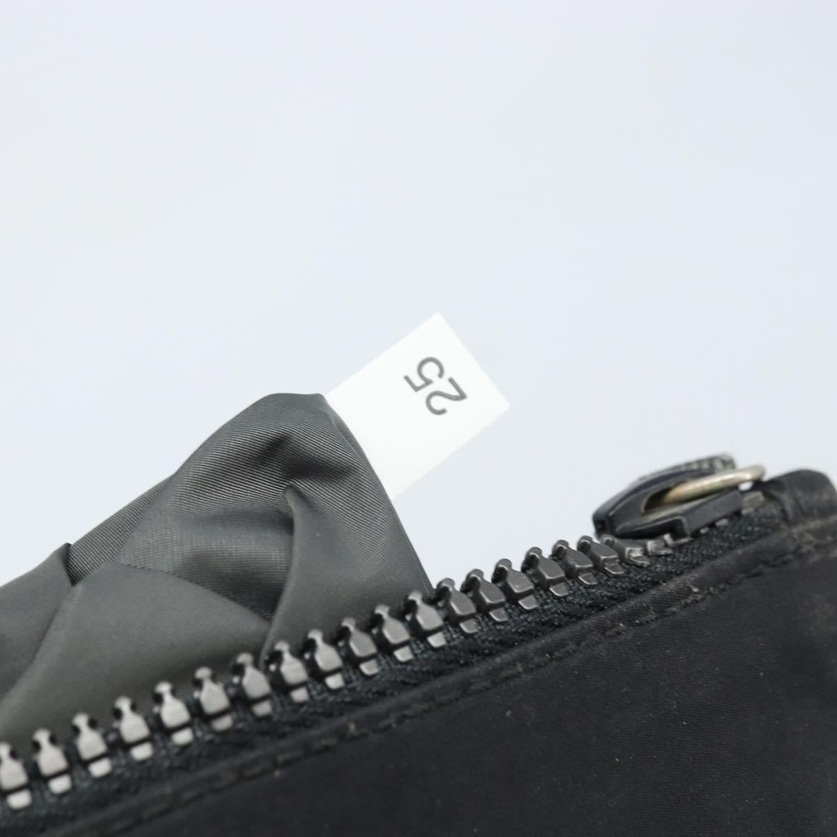 PRADA Sports Shoulder Bag Nylon Black Silver Auth bs33881