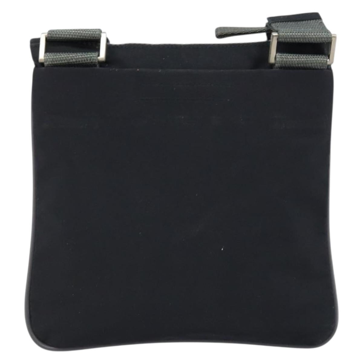 PRADA Sports Shoulder Bag Nylon Black Silver Auth bs33881