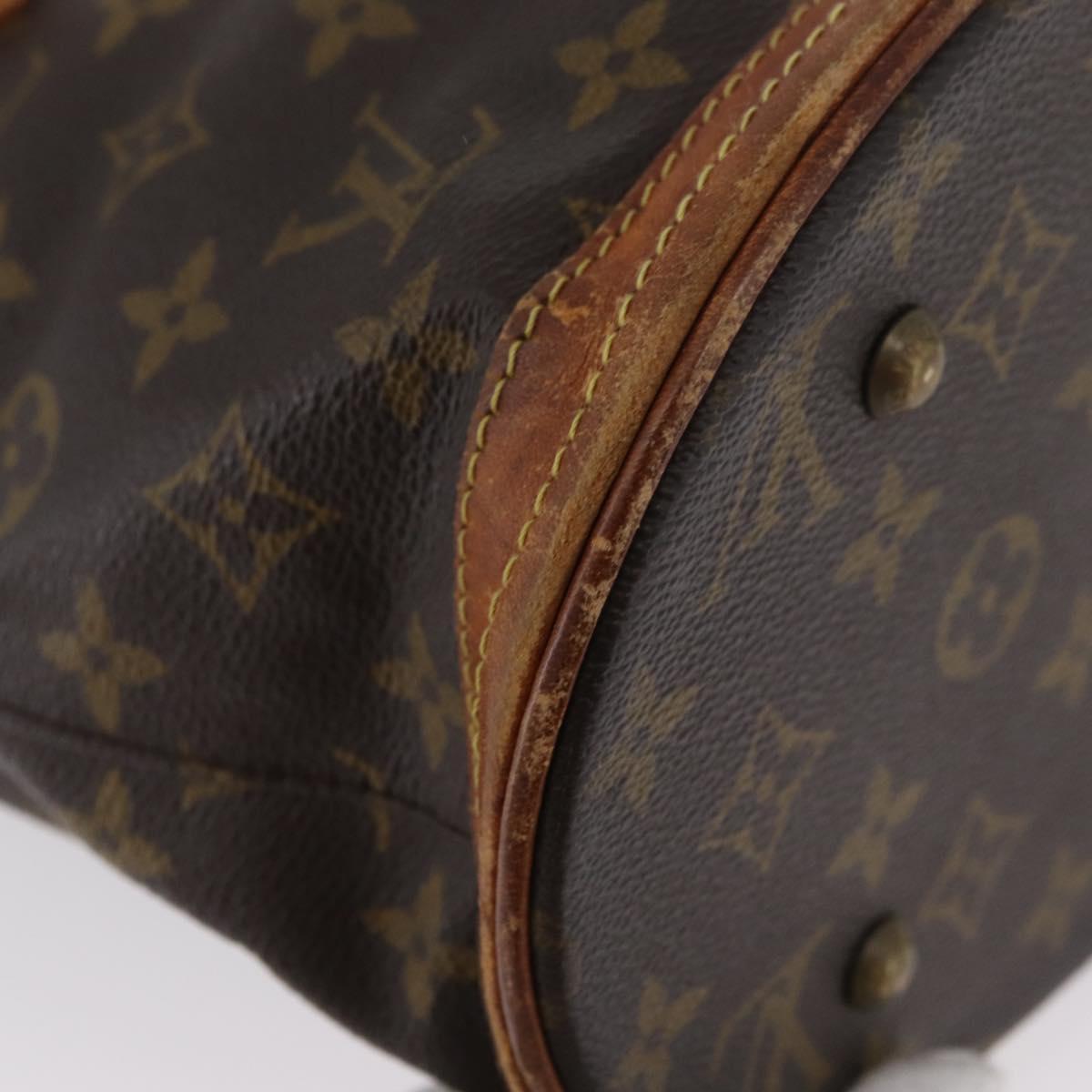 LOUIS VUITTON Monogram Bucket PM Shoulder Bag M42238 LV Auth bs33892