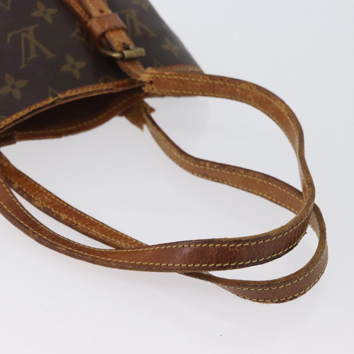LOUIS VUITTON Monogram Bucket PM Shoulder Bag M42238 LV Auth bs33892