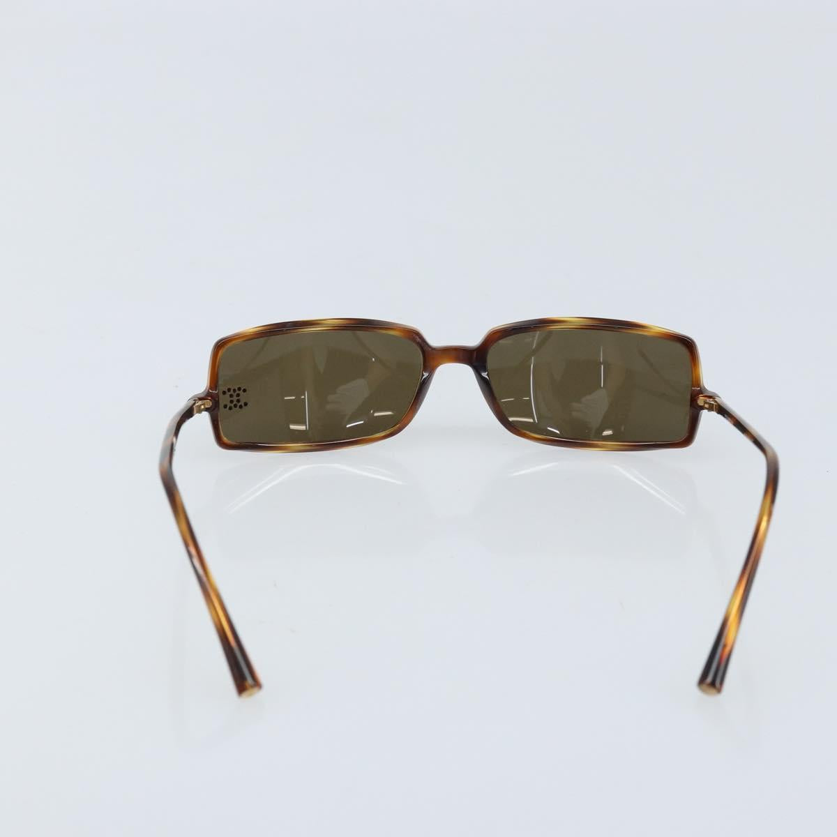 CHANEL Glasses plastic 2 Set Brown CC Auth bs33893