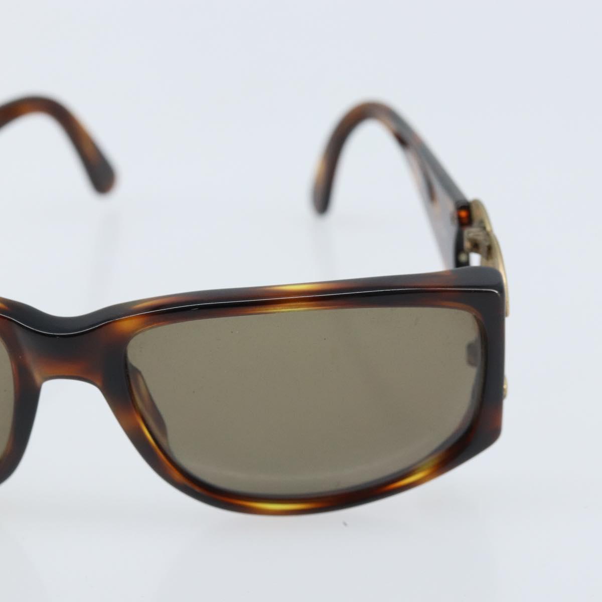 CHANEL Sunglasses plastic Brown CC Auth bs33897