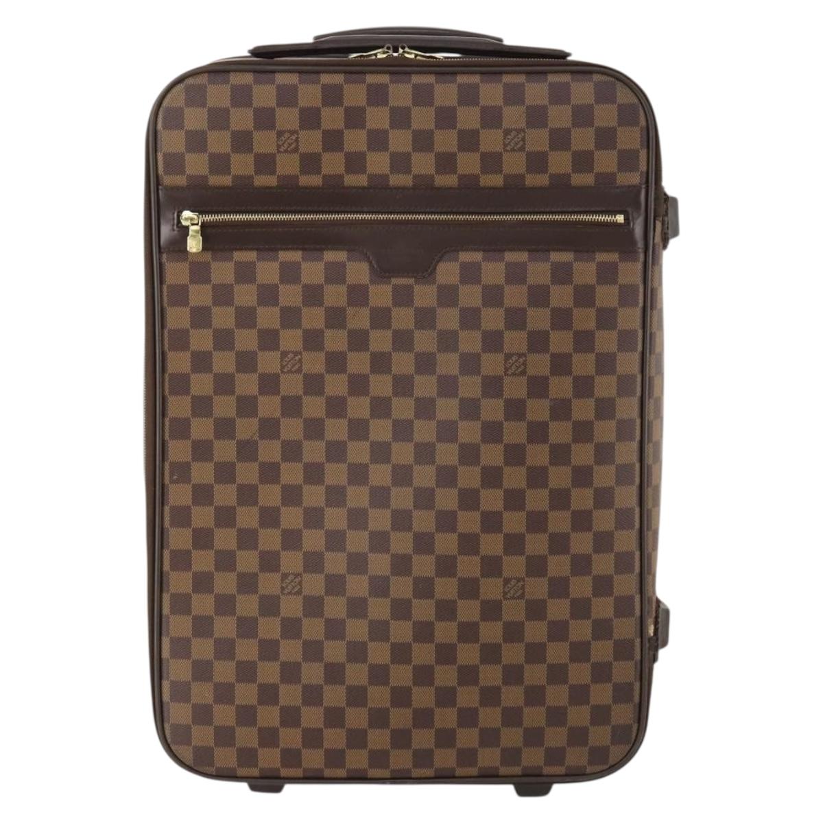 LOUIS VUITTON Damier Ebene Pegas 55 suitcase N23294 LV Auth bs33916A